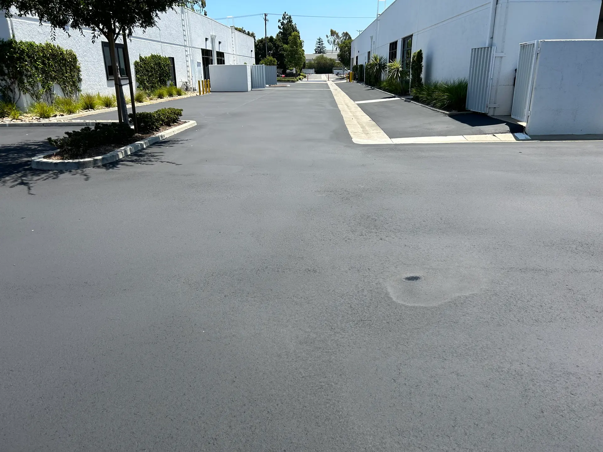Commercial asphalt paving project by Native Union Engineering